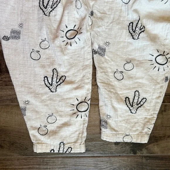 Lucy & Yak Cream Jumpsuit with Black Cactus Print - Picture 14 of 16